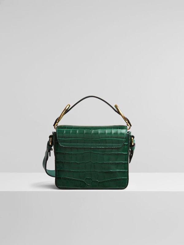 Mini Bolsos Mujer Chloé C Verde Suede WERP65387